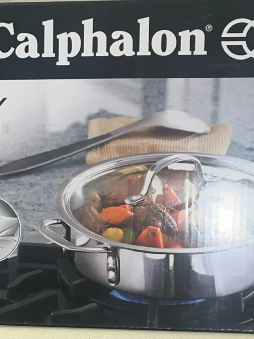 Calphalon Stainless Steel Sauté Pan with Glass Lid - Silver